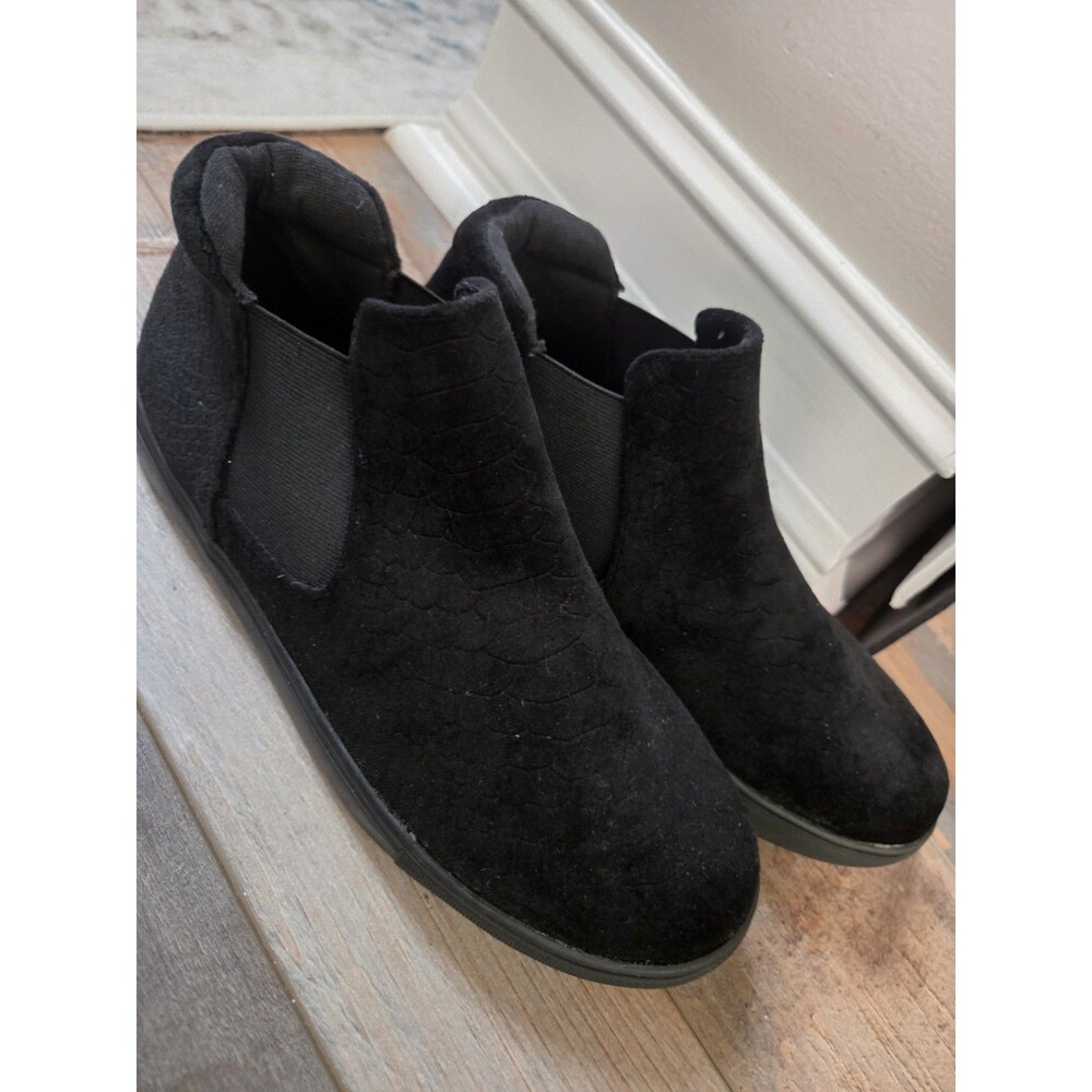 Coconuts Boots Womens Harlan Black 7.5 Ankle Bootie Shoe Comfort Stretch SB8